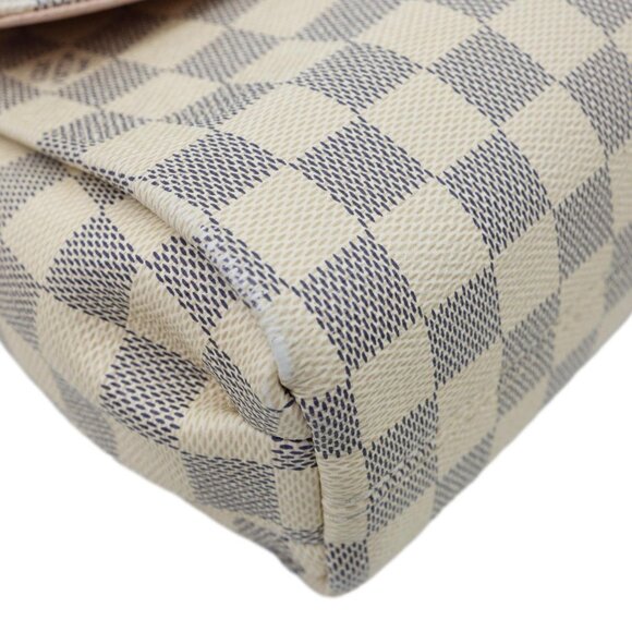 Louis Vuitton Croisette Damier Azur Satchel Crossbody Bag Rose Ballerine - Picture 8 of 16